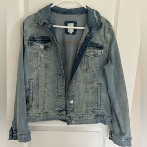 LC Lauren Conrad Faded Blue Denim Jacket